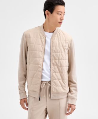 Alfani - Men's Long Sleeve Mixed Media Jacket