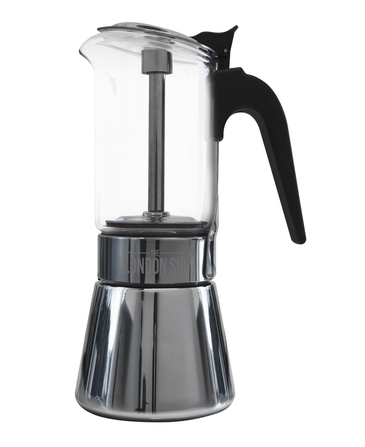 London Sip Stainless Steel 6-cup Espresso Maker In Silver