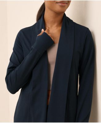 Luxe Stretch Jersey Swing Cardigan