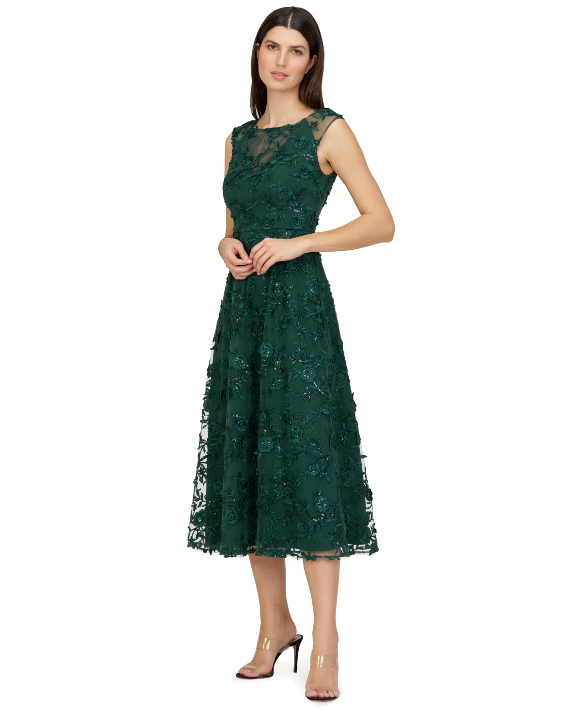 Js Collections Women'sâ Viviana Off-the-shoulder Cocktail Dress In Green