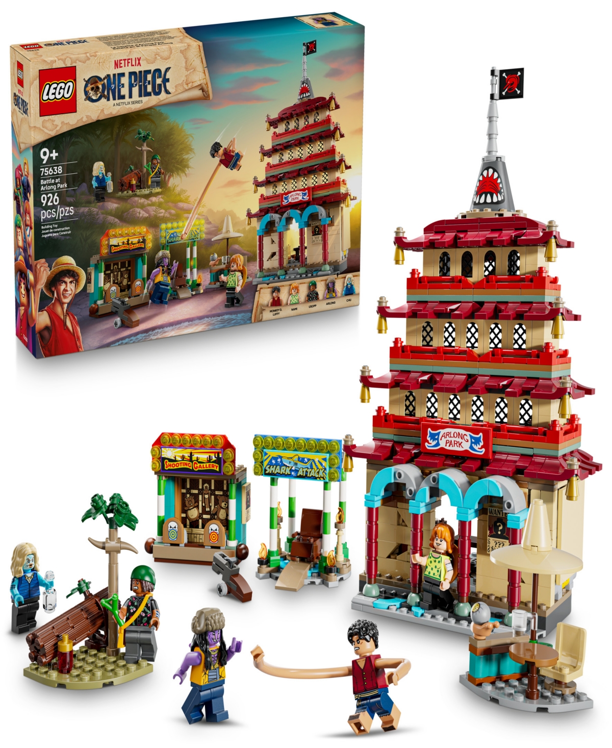 Lego One Piece Battle At Arlong Park Kids Toy 75638, 926 Pieces In Multi