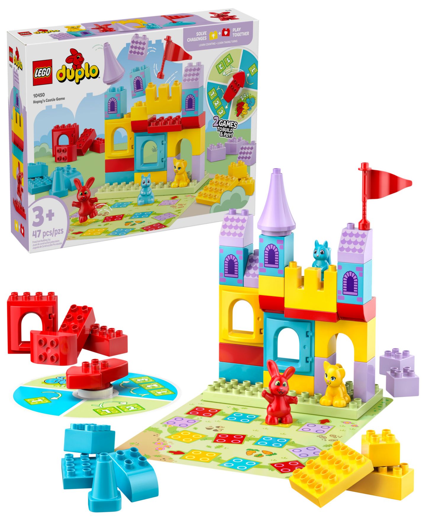 Детский конструктор LEGO® Duplo Town Hopey's Castle Game 10450 Toy Building Set, 47 Pieces — фото 1