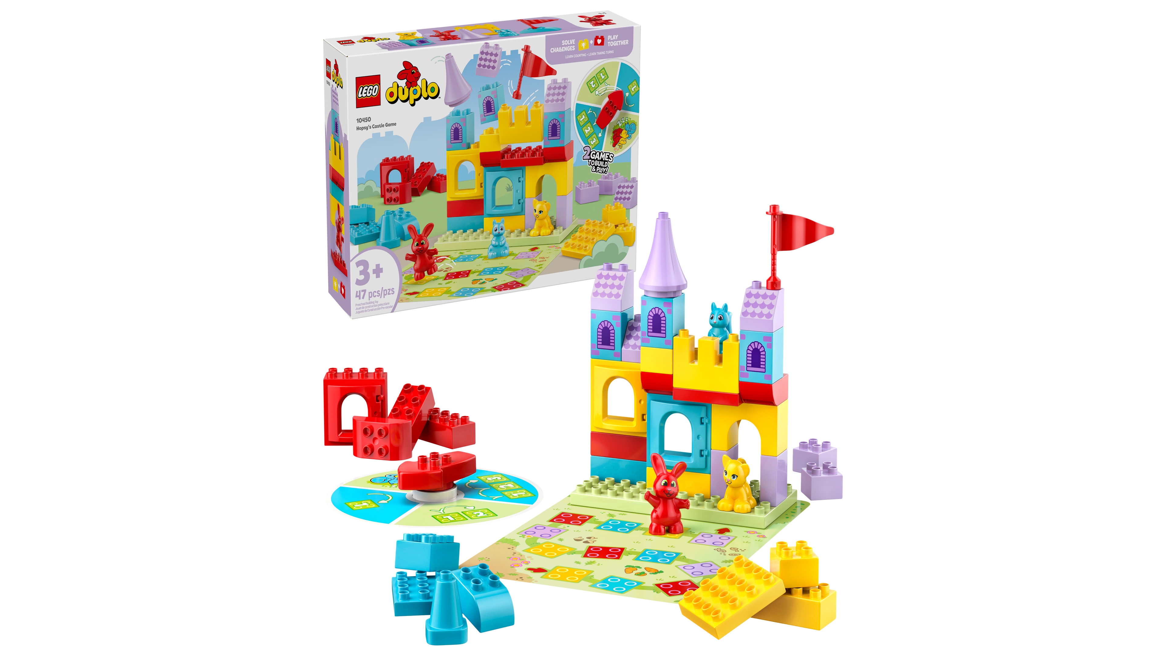 Lego Duplo Town Hopey's Castle Game 10450 Toy Building Set, 47 Pieces