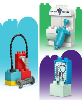 DUPLO Disney McQueen's Visit to Doc's Garage 10456 Toy Building Set, 35 Pieces