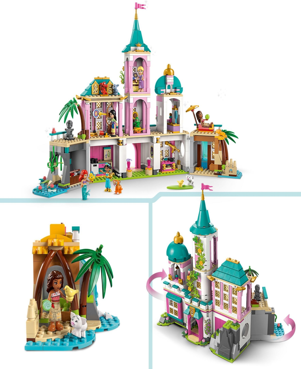 Lego Disney Princess Castle Royal Pets 43267 Toy Building Set, 787 Pieces In Multi