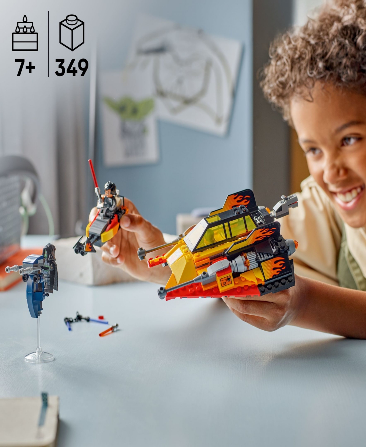 Lego Star Wars The Force Burner Snowspeeder 75414, 349 Pieces In Multi