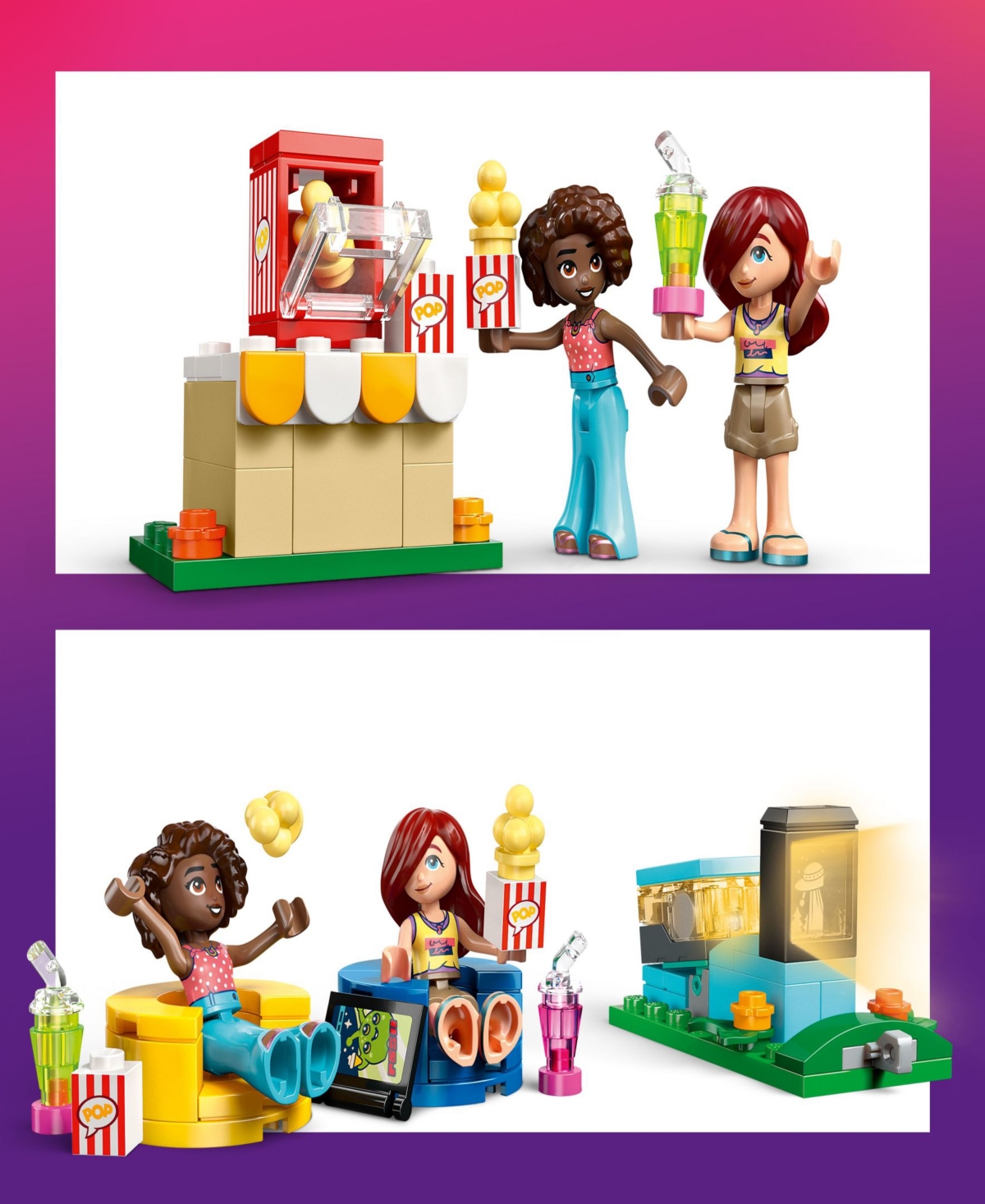 Lego Friends Friendship Movie Night 42642 Toy Building Set, 154 Pieces In Multi