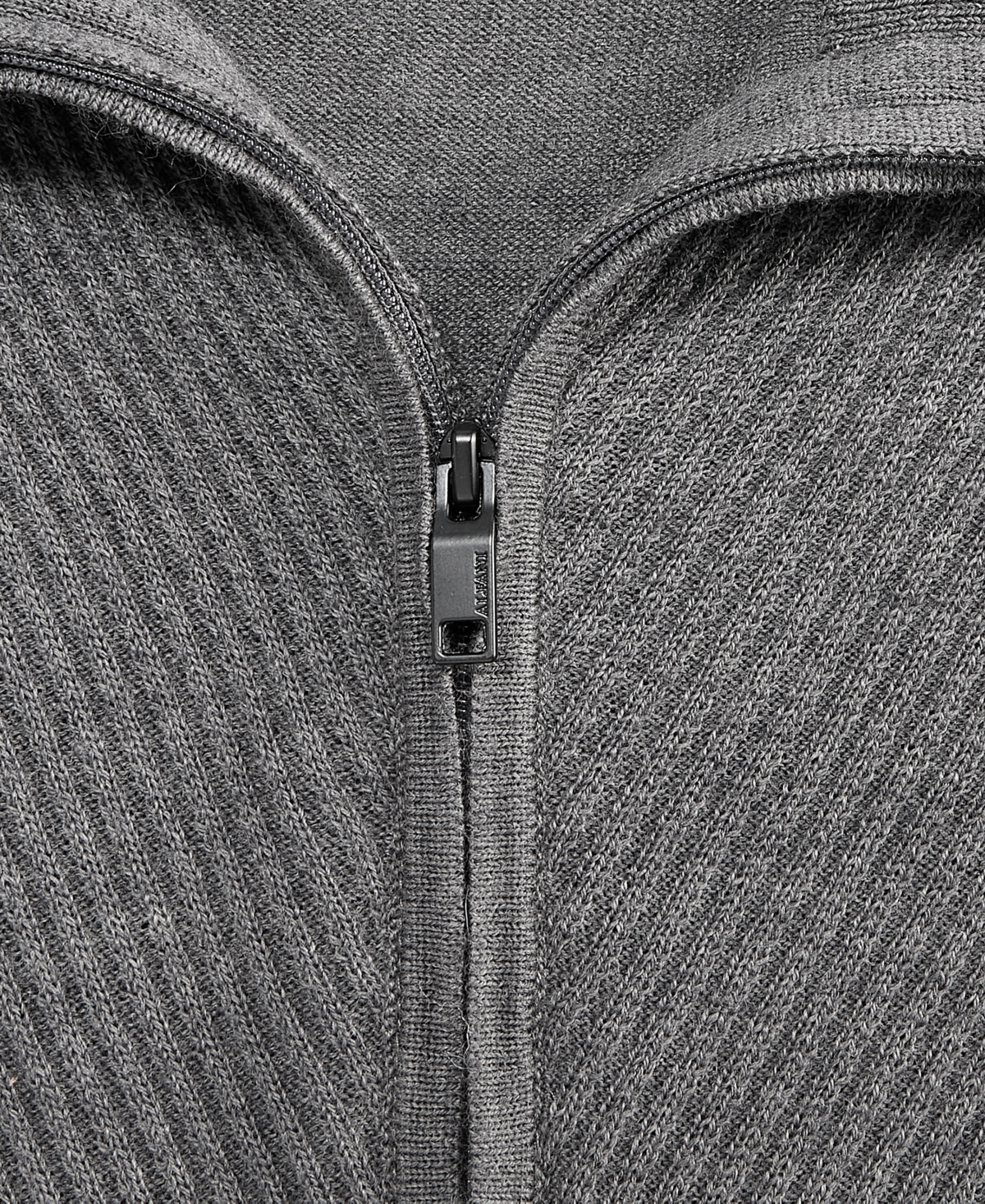 Alfani Men's Long Sleeve Textured Quarter-zip Sweater, Macy's Exclusive In Gray