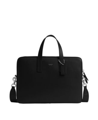 COACH Men's Carlyle Polished Pebble Brief Bag - Macy's