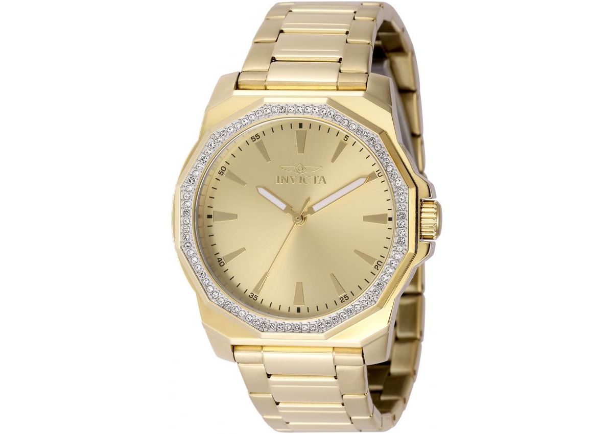 Мужские кварцевые часы Speedway 49108 с золотым циферблатом и 3 стрелками