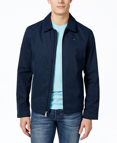 Tommy Hilfiger Men's Lightweight Full-Zip Jacket - Coats & Jackets ...