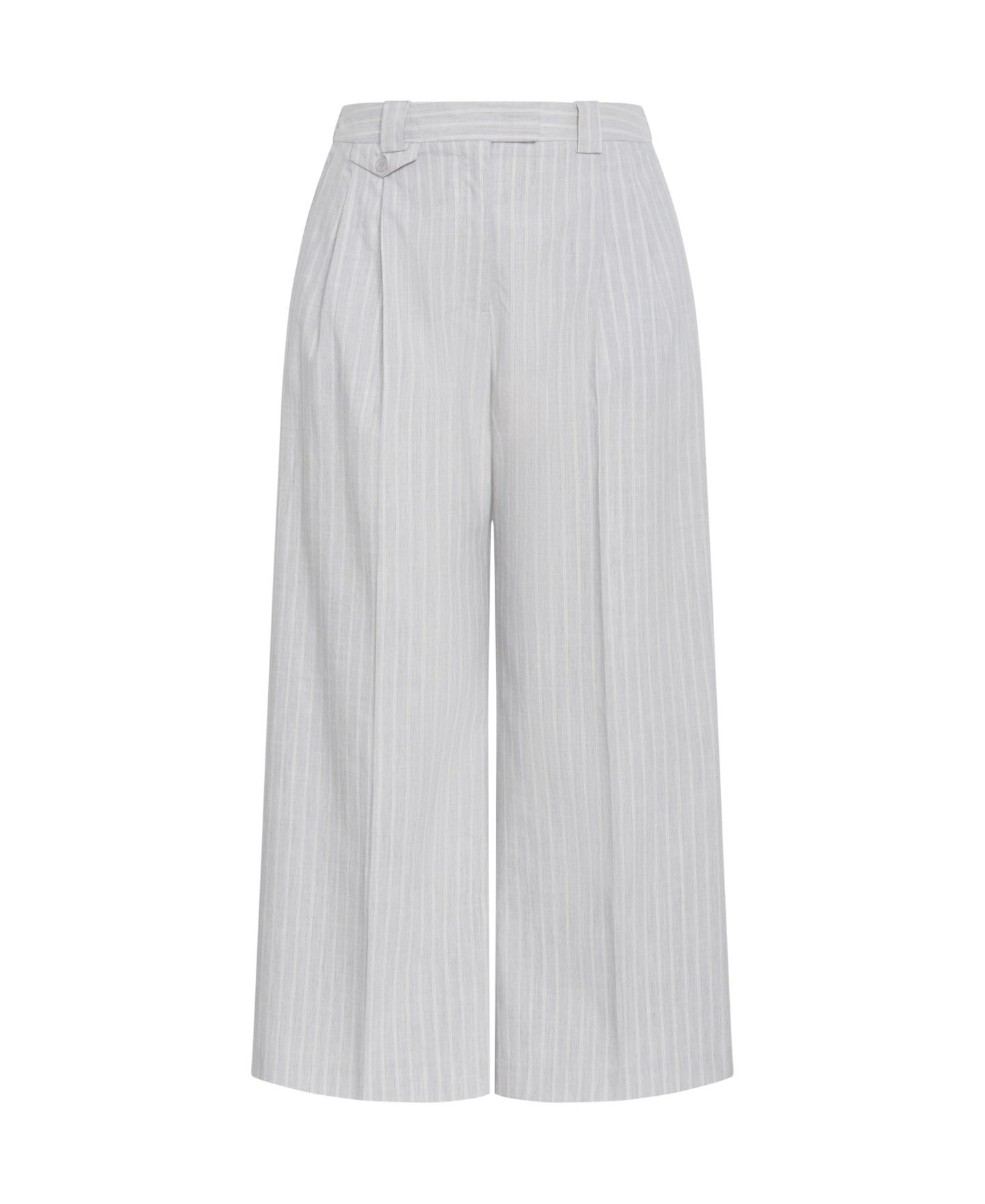 Женские брюки CITY CHIC Plus Size Jazmin Straight, цвет: Серебряный полосатый — фото 3