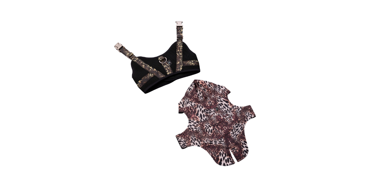 Natori Leopard Raincoat & Harness Set