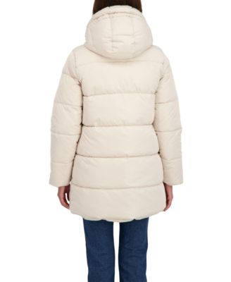 Women's 3/4 Reversible Puffer Jacket