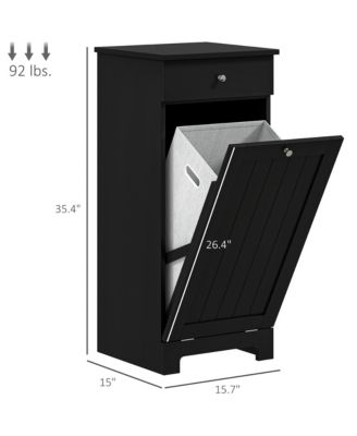 Tilt Out Laundry Hamper, Laundry Hamper Cabinet with Drawer