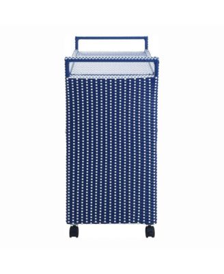 Azur Outdoor Aluminum and PE Wicker Bar Cart