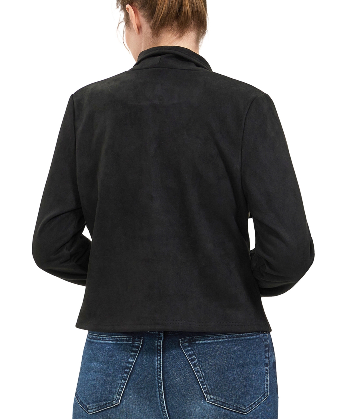 kimi + kai Women's Faux Suede Open Front Jacket