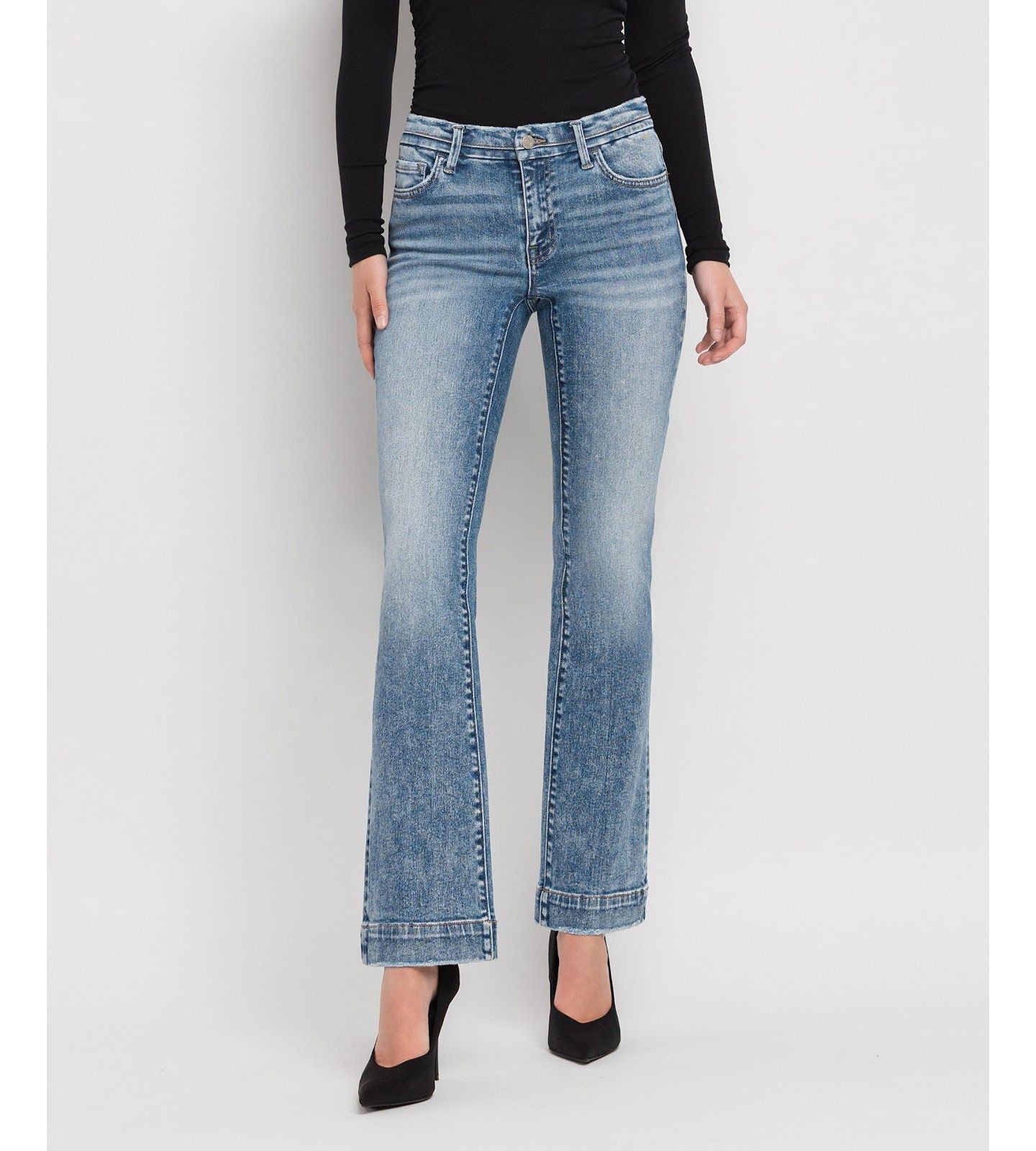 Женские джинсы Vervet Mid Rise Bootcut, цвет: Синий — фото 1