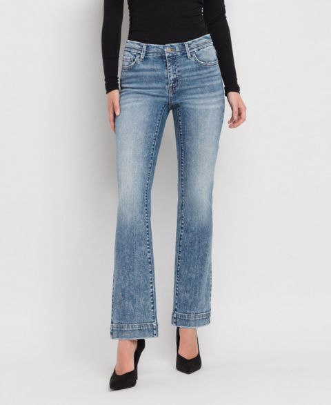 Женские джинсы Vervet Mid Rise Bootcut, цвет: Синий