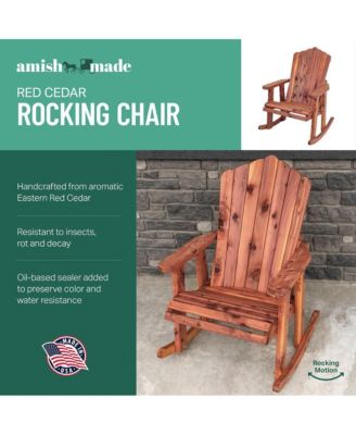 Cedar Adirondack Rocking Chair
