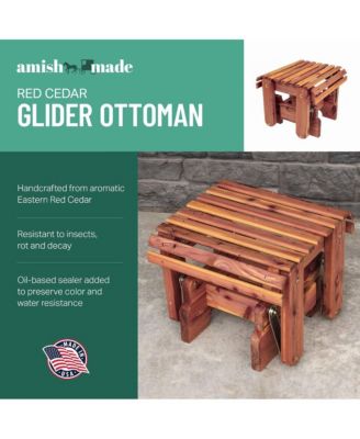 Cedar Gliding Ottoman