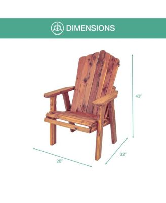 Cedar Stationary Chair W Stationary Ottoman