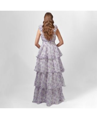 Women's Violeta Tiered Print Gown