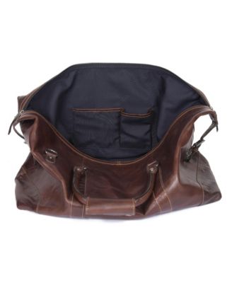 Full-Grain Leather Travel Duffle Bag with Shoulder Strap, Spacious Interior, and Vintage-Inspired Design – Ideal for Weekend Getaways, Business Trips, or Cabin Retreats