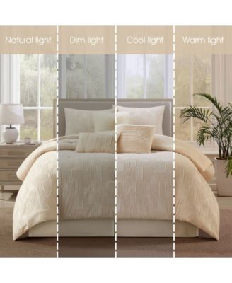 Kyne Geometric 7-Pc. Comforter Set, King