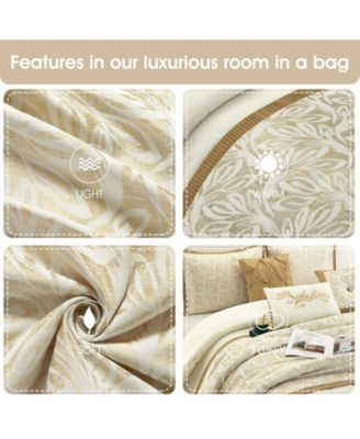 Marisella Leaves 9-Pc. Comforter Set, California King