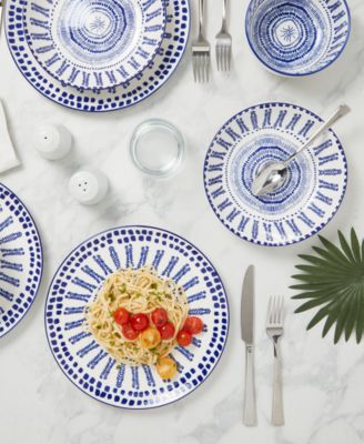 Blue Mykonos 12 Pc. Dinnerware Set, Service for 4, Exclusively at Macy's