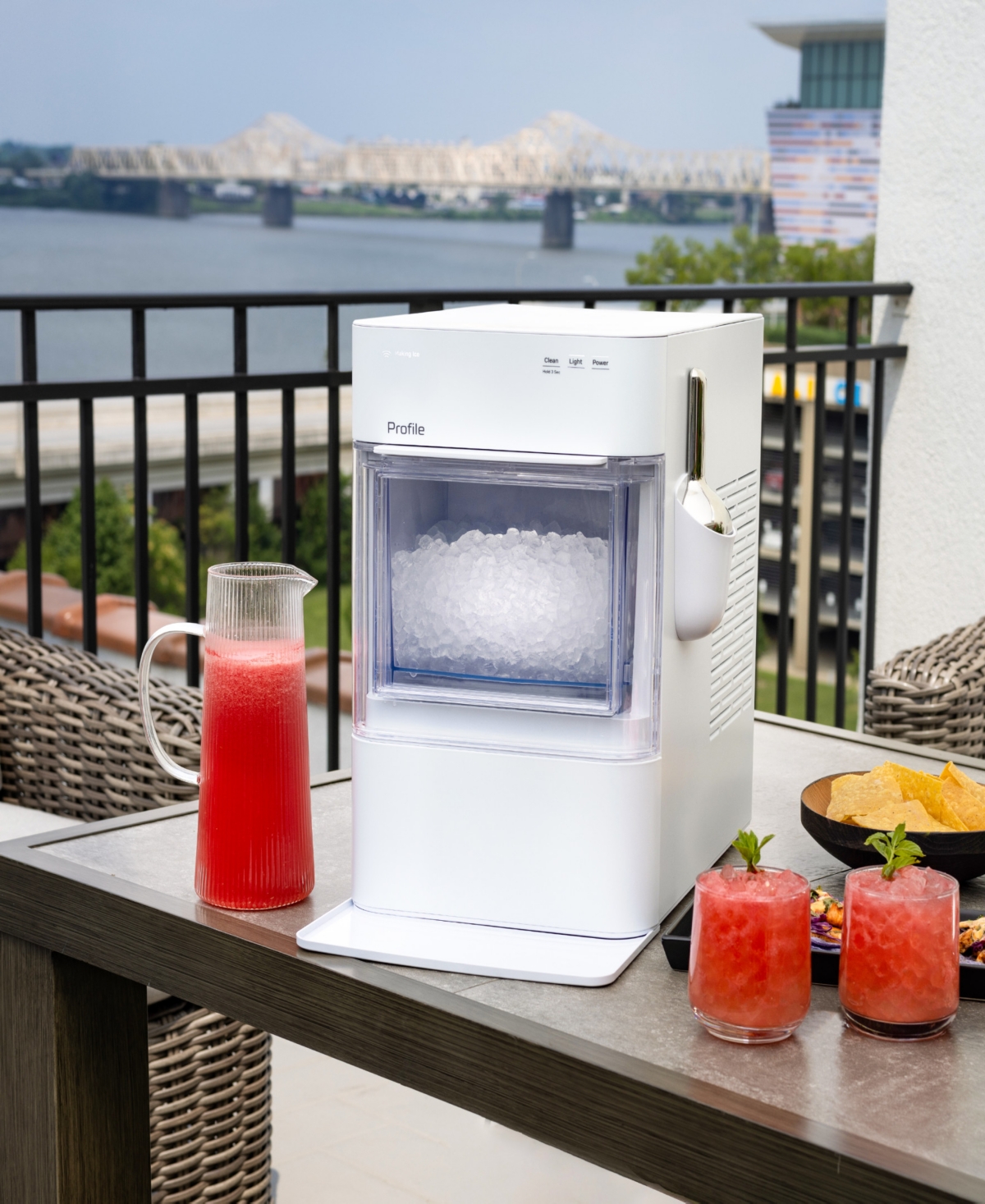 Ge Appliances Profile Opal 2.0 Ultra Nugget Ice Maker In White