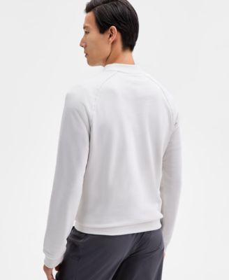 Men's Long Sleeve Quarter-Snap French Terry Sweatshirt, Macy's Exclusive