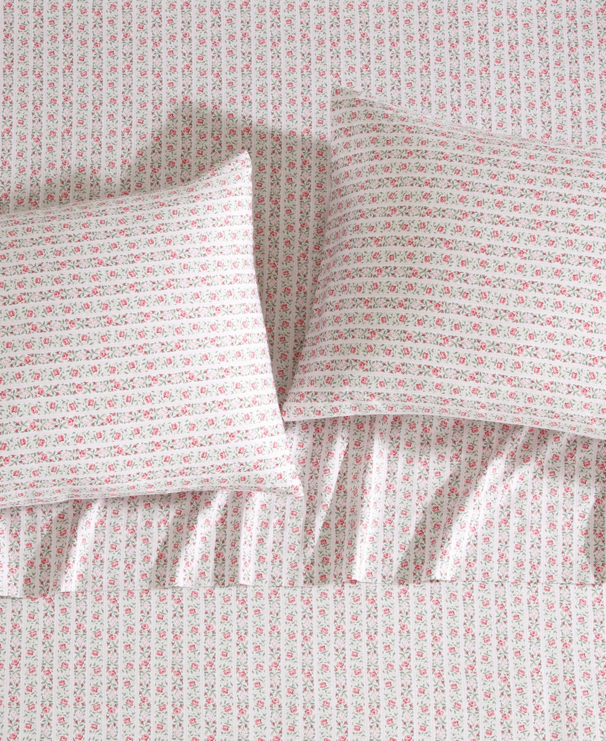 Laura Ashley Closeout!  300 Thread Count Cotton Sateen 4-pc. Sheet Set, Queen In Pink