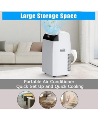 12,000 BTU Portable Air Conditioner - Built-in Dehumidifier & Fan, 3-in-1 LED Display Unit, Remote Control, Ideal for Home, Office, Dorm & RV