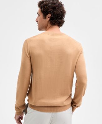 Men's Long-Sleeve V-Neck Merino Sweater, Created for Macy's