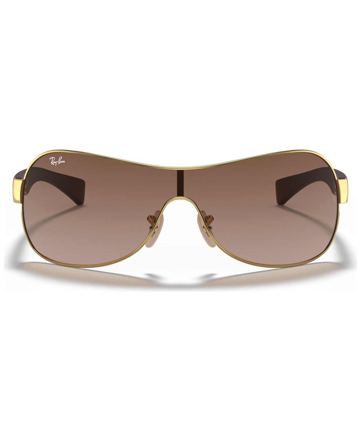 Shop Ray Ban Sunglasses, Rb3471 In Gold Shiny,brown Gradient