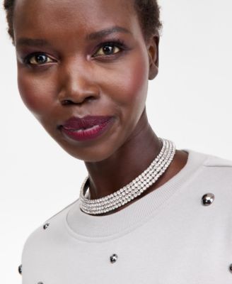 Crystal Multirow Flex Necklace, Macy's Exclusive