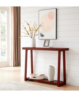 Emma Narrow Console Table with Lower Shelf Perfect for Sofa Table, Entryway Table for Hallway, Living Room