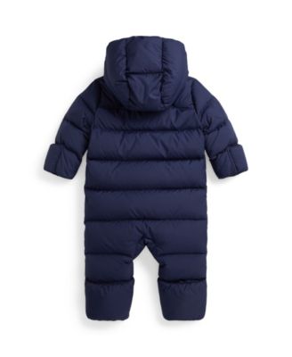 Baby Boys' Down Hooded Snowsuit