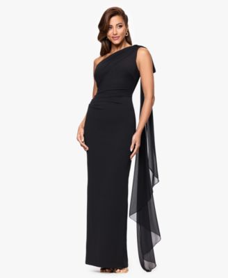 Women's One Shoulder Sash Dress