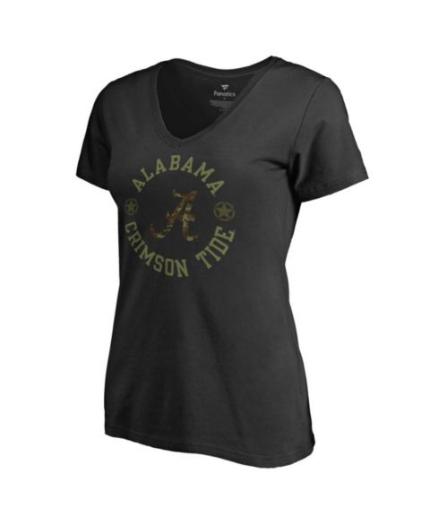 Женская футболка Fanatics Mto Label Black Alabama Crimson Tide Liberty