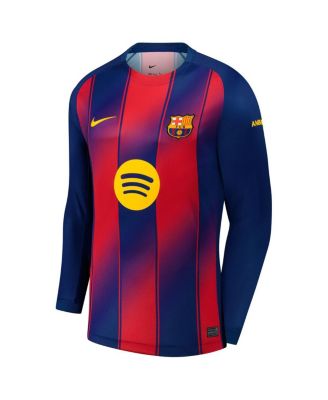 Men's Robert Lewandowski Navy Barcelona 2025/26 Home Replica Long Sleeve Jersey