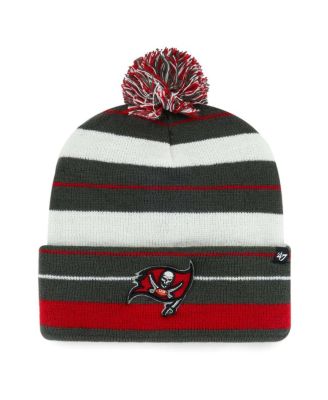 '47 Brand - Men's Pewter Tampa Bay Buccaneers Powerline Cuffed Knit with Pom Hat