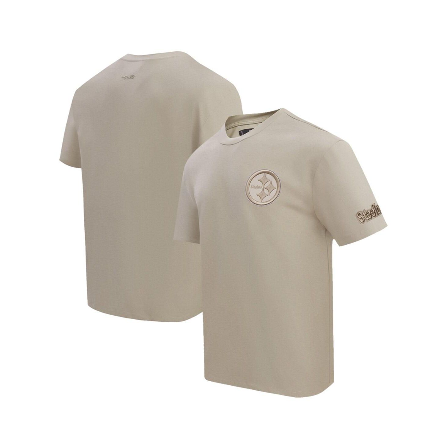 Мужская футболка Pro Standard Tan Pittsburgh Steelers Drop Shoulder — фото 1
