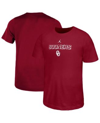 Jordan - Big Boys and Girls Crimson Oklahoma Sooners Legend Performance T-shirt