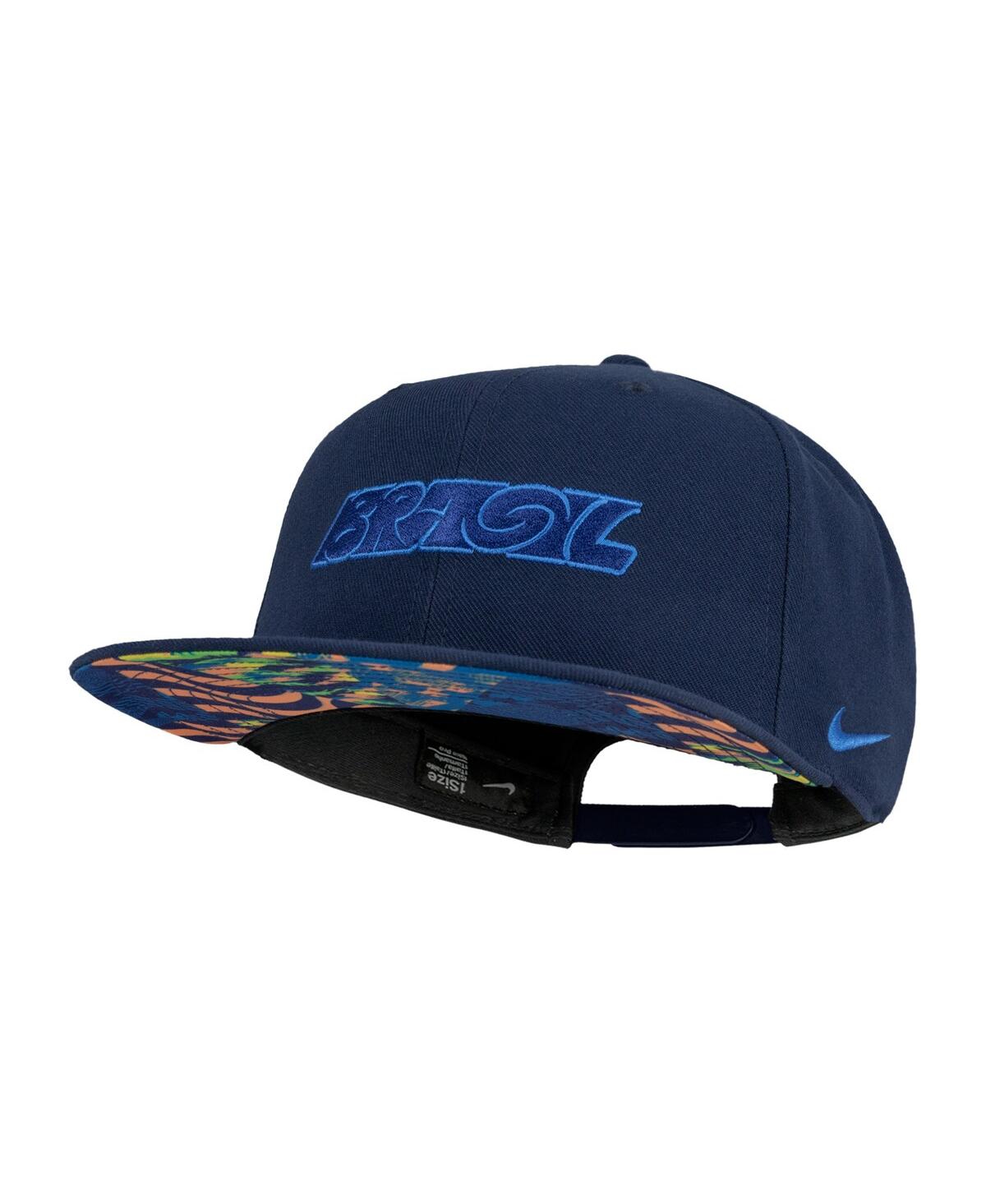 Nike Men's And Women's Navy Brazil National Team Pro Snapback Hat In Blue