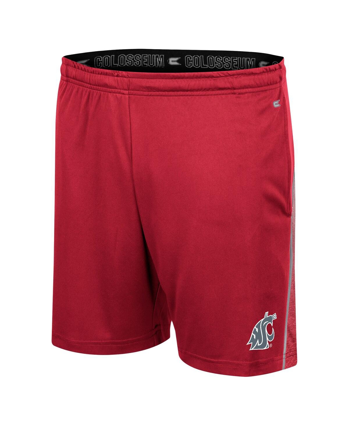 Colosseum Men's Crimson Washington State Cougars Laws Of Physics Shorts In Red