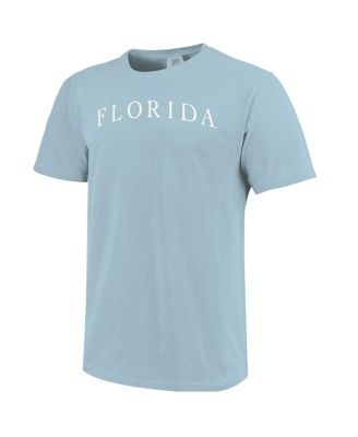 Men's and Women's Light Blue Florida Gators Comfort Colors Fashion Color Arch T-Shirt