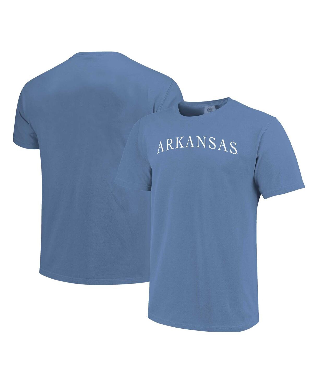 Image One Men's And Women's Blue Arkansas Razorbacks Comfort Colors Fashion Color Arch T-shirt